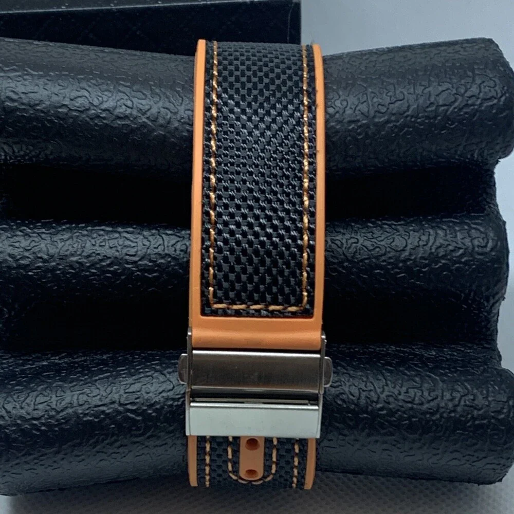 Extree 1913 Men's Black Band Analog Black Dial Quartz Genuine Wrist Watch Ga134